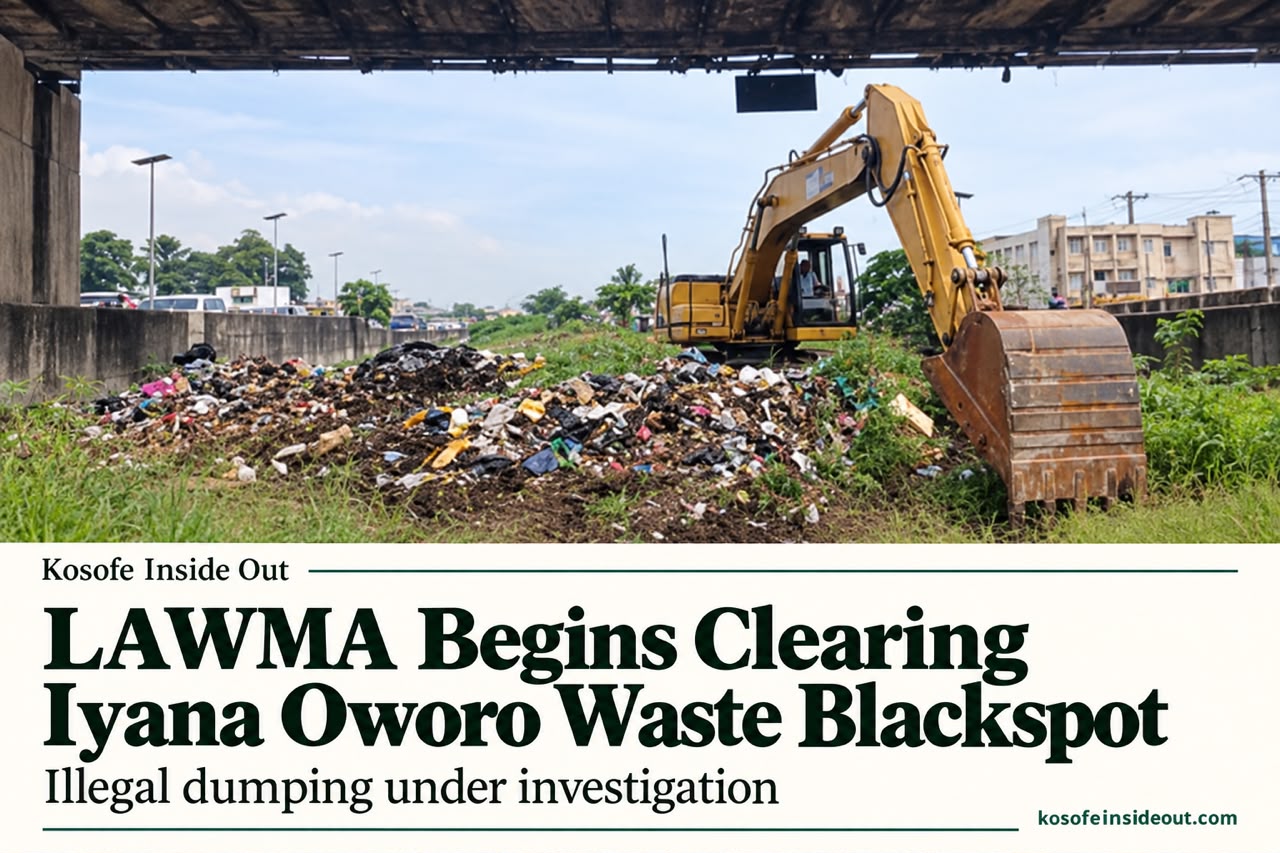 Iyana Oworo Waste Heap Faces Clearance as LAWMA Probes Illegal Dumping