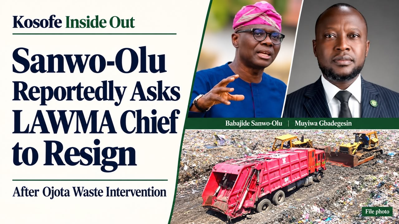 Sanwo-Olu Reportedly Asks LAWMA Chief to Resign After Ojota Waste Intervention