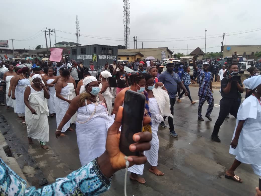 Yoruba Nation Rally: Police Disperse Protesters In Ojota