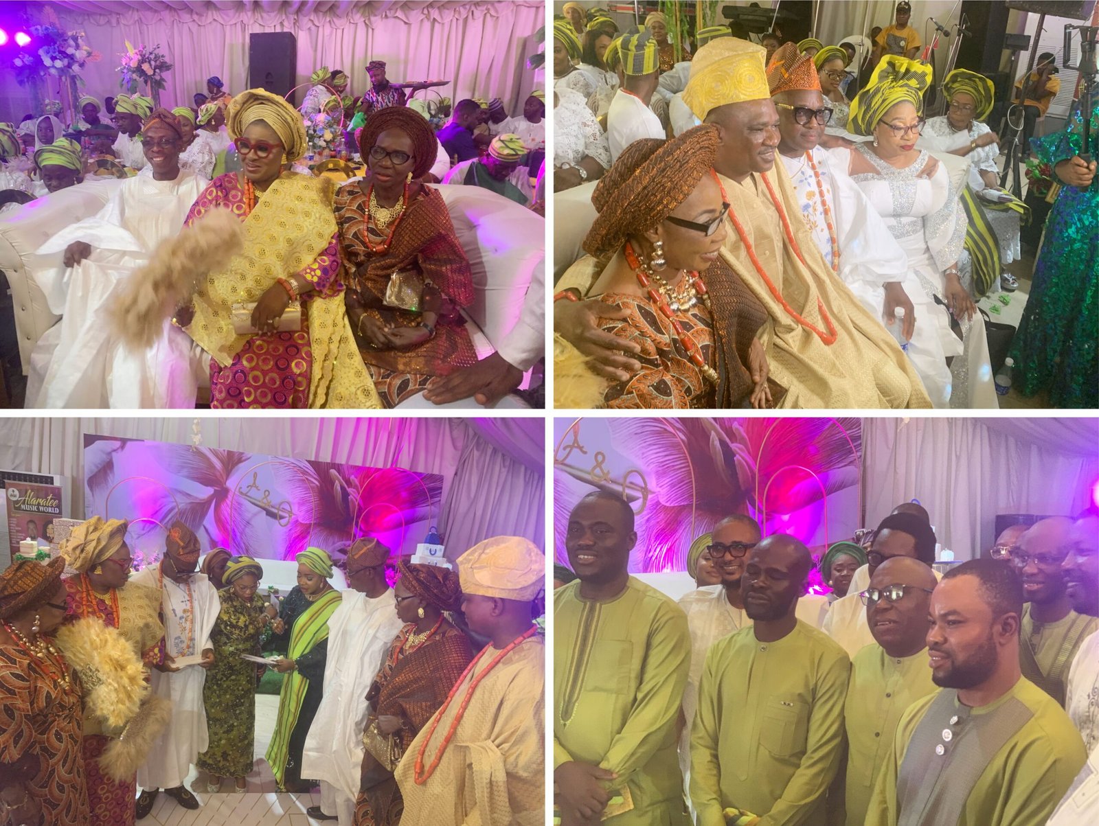 Glitz and Glam at Kosofe Post Publisher, Bilesanmi Abayomi’s Brother In-law’s Wedding