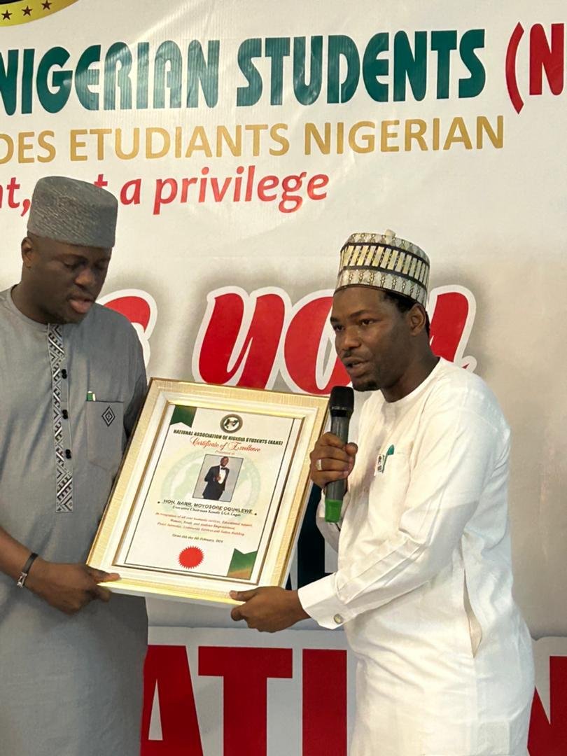 Kosofe Chairman, Ogunlewe Recognized by NANS