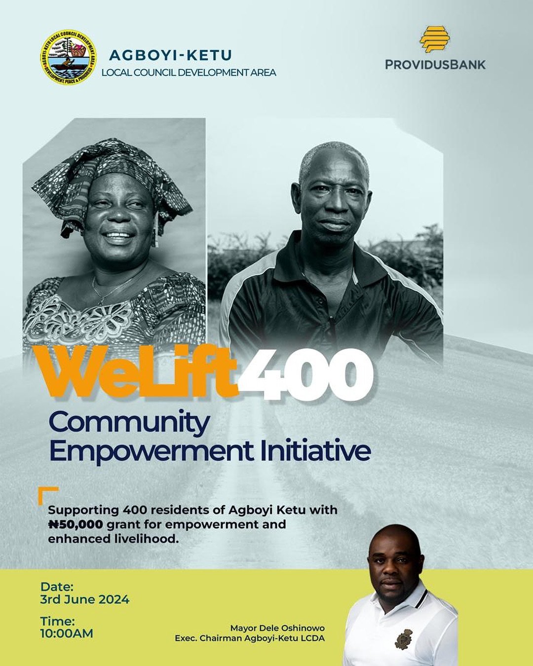 Mayor Dele Oshinowo Uplifts 400 Agboyi-Ketu LCDA Residents with Transformative WeLift400 Initiative